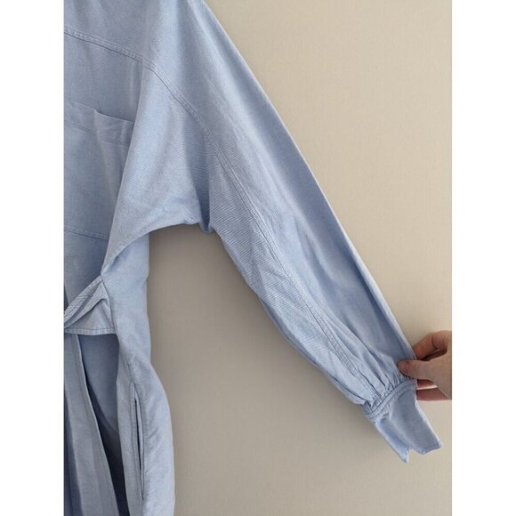 Marissa Webb Emmerson Blouson Sleeve Belted Shirtdress - Picture 6 of 9